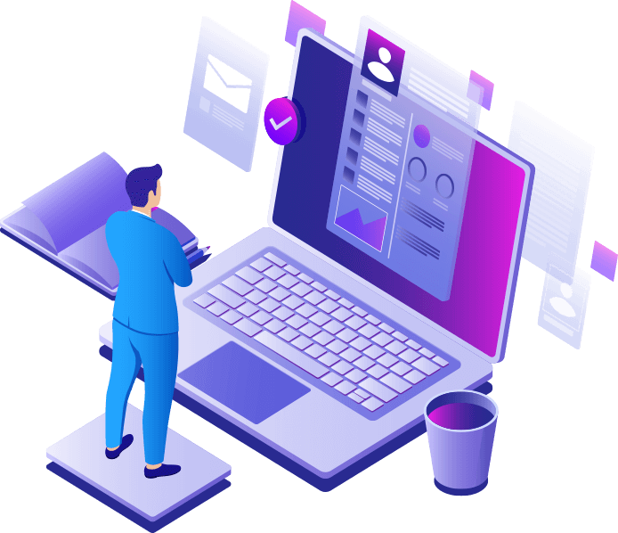 Intelligent technology solutions illustration