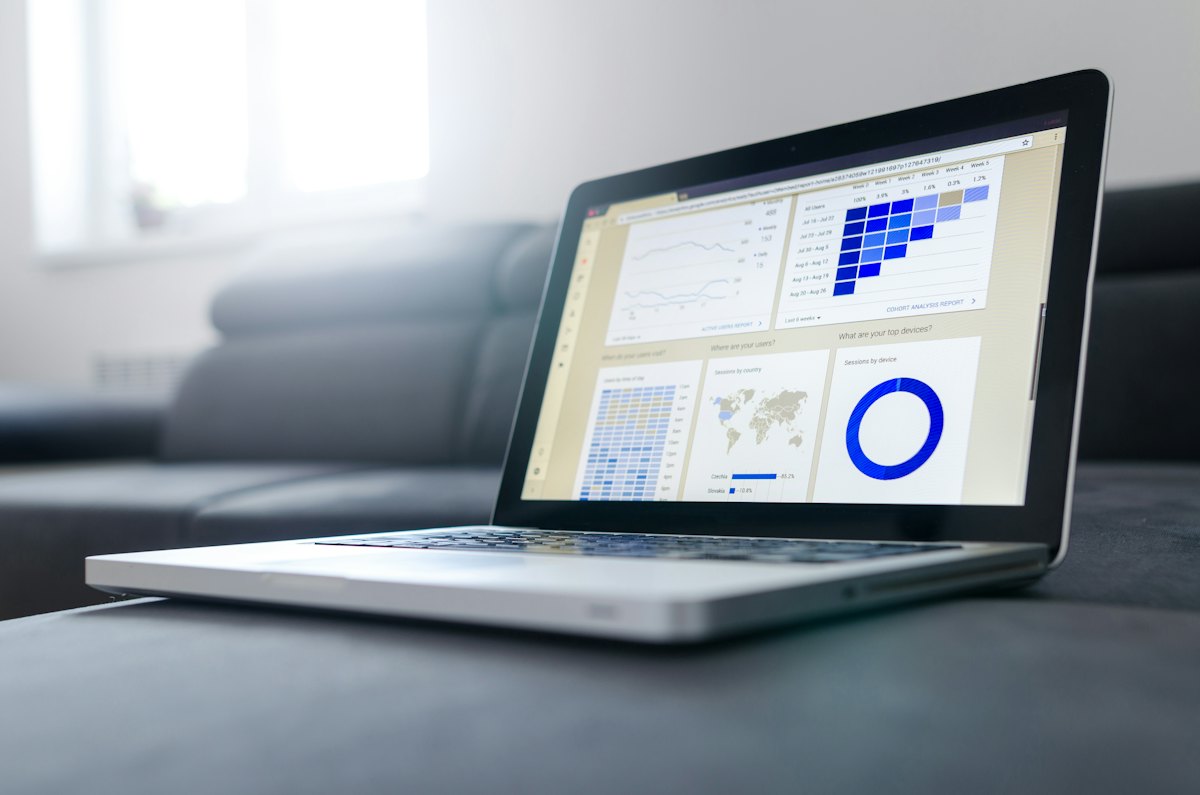 Consultant analyzing customer retention metrics